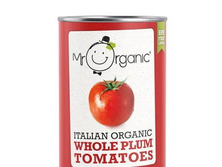 Mr Organic Italian Organic Whole Plum Tomatoes - 400gr on Sale