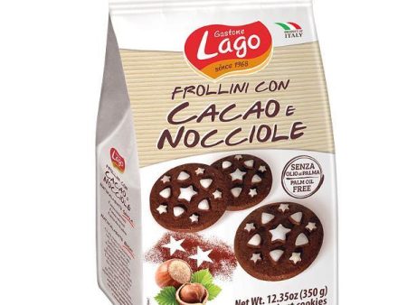 Gastone Lago Cocoa and Hazelnut Cookies 350gr Discount