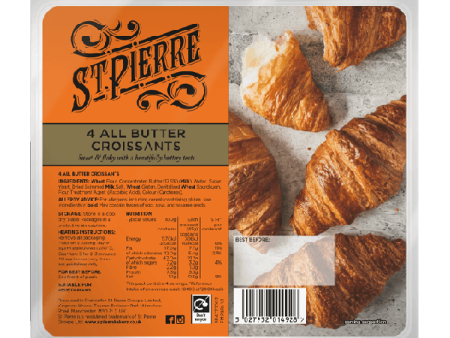 ST Pierre 4 All Butter Croissants Cheap