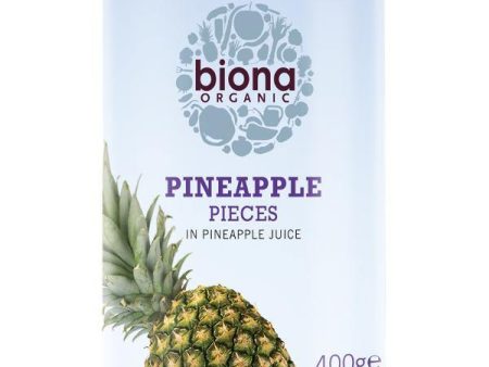 Biona Organic Pineapple Pieces in fruit juice 400gr Sale