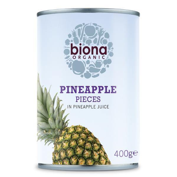 Biona Organic Pineapple Pieces in fruit juice 400gr Sale