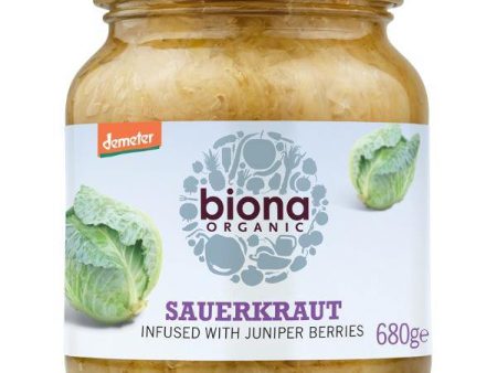 Biona Organic Sauerkraut Infused with Juniper Berries - 680gr Online Hot Sale