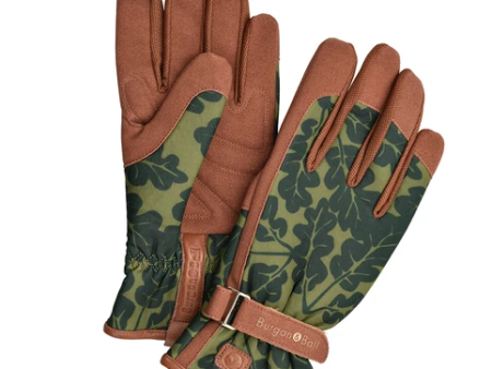 Burgon & Ball Gardening Glove - Oak Leaf Moss S M Sale