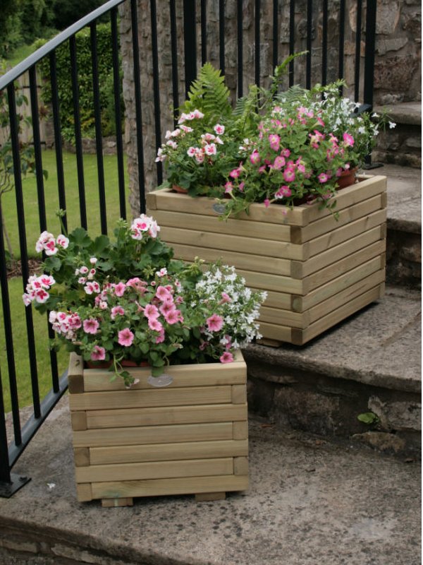 Hutton Square Planter SMALL Hot on Sale