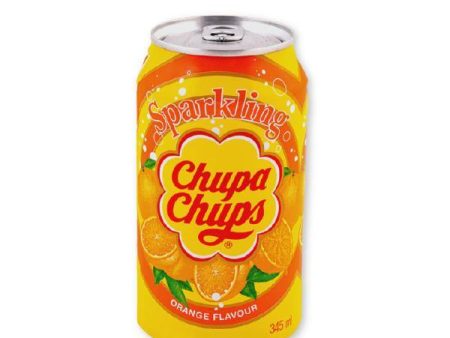 Chupa Chups Sparkling Orange Flavour Drink - Can 345ml Supply