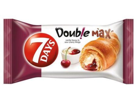 7 Days Double Max Croissant with Cherry Fillings 80gr Online Hot Sale