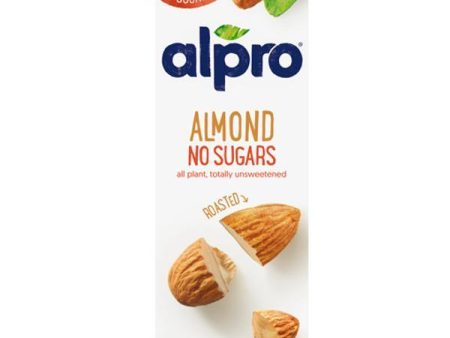 Alpro Almond Roasted Milk No Sugars - 1lt Discount