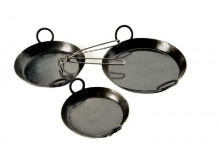 Kadai Set of 3 Skillets plus Handle Fashion