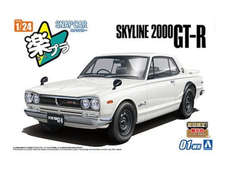 1 24 Snap KPGC10 Skyline HT 2000 GT-R 1971 White For Discount