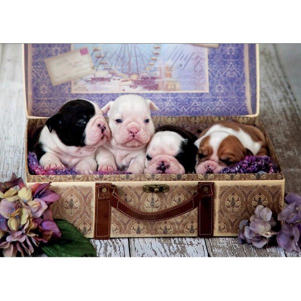 500pc Puppies Puzzle Fashion