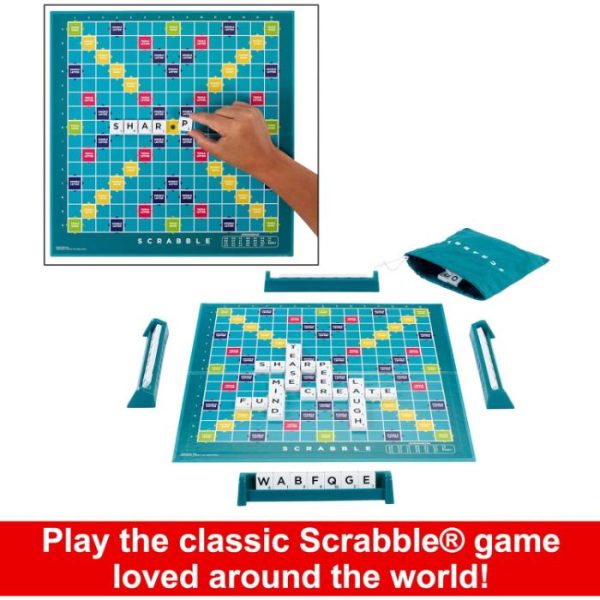 Scrabble Original and Scrabble Together 2-Games-in-1 Hot on Sale