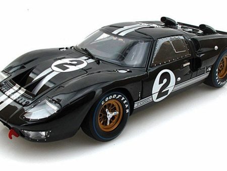 1 18 #2 1966 GT40 Mk II Black LeMans Winner Fashion