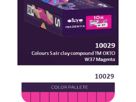 10pcs Sensory Art Air Clay Colours S - W37 Magenta Cheap