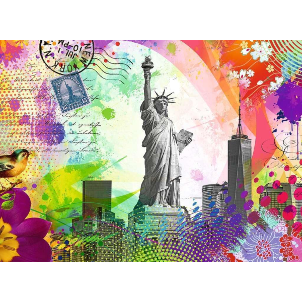 500pc New York Postcardc Puzzle Fashion