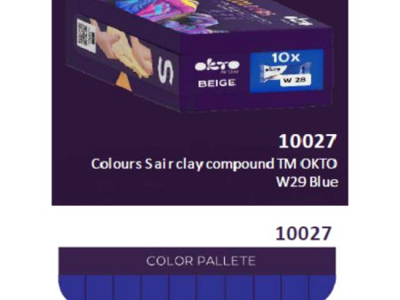 10pcs Sensory Art Air Clay Colours S - W28 Cobalt Blue Sale