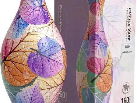 Vase Colorful Leaves Puzzle Online now