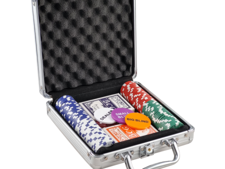 100 Poker Chip Set with Case Hot on Sale