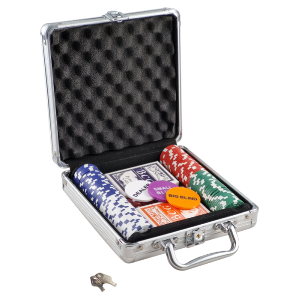 100 Poker Chip Set with Case Hot on Sale