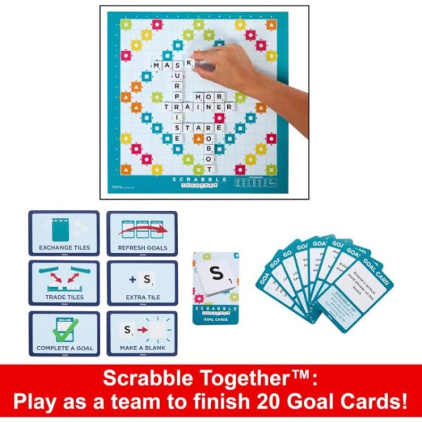 Scrabble Original and Scrabble Together 2-Games-in-1 Hot on Sale