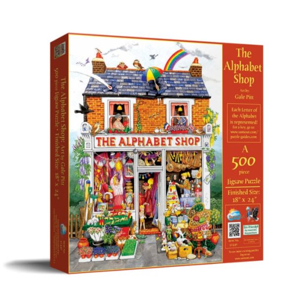 500pc The Alphabet Shop Puzzle Cheap