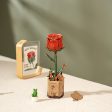 Wood Bloom Red Rose For Cheap