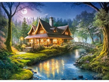 1000pc Foresters Cottage Jigsaw Puzzle For Discount