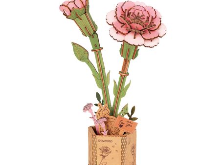 Wood Bloom Pink Carnation Sale