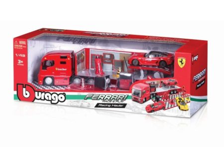 1 43 Ferrari Racing Hauler with One Car and Accessories on Sale