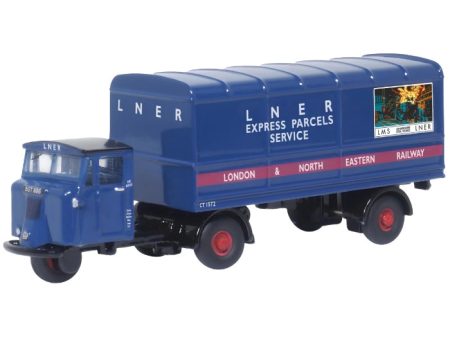 1 120 Scammell Mechanical Horse Van Trailer LNER Hot on Sale