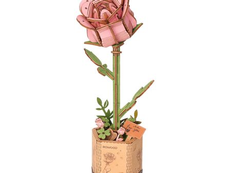 Wood Bloom Pink Rose Supply