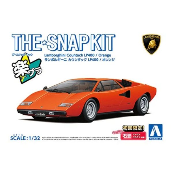 1 32 SNAP Lamborghini Countach LP400 (Orange) Hot on Sale